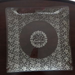Vintage 25th Anniversary Serving Platter